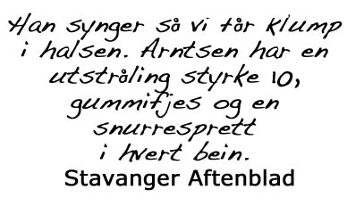 Han synger